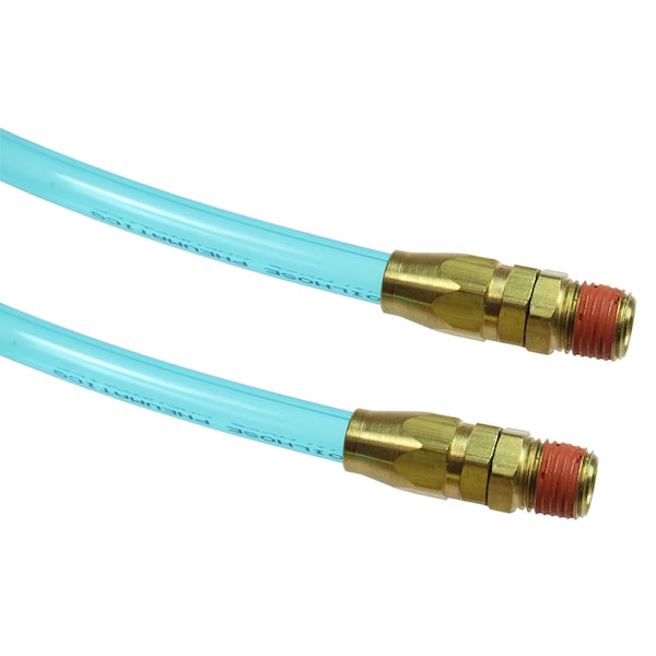 Flexcoil 0.160 ID x 15 ft 1/4 MPT Swivel Reusable Transparent Blue